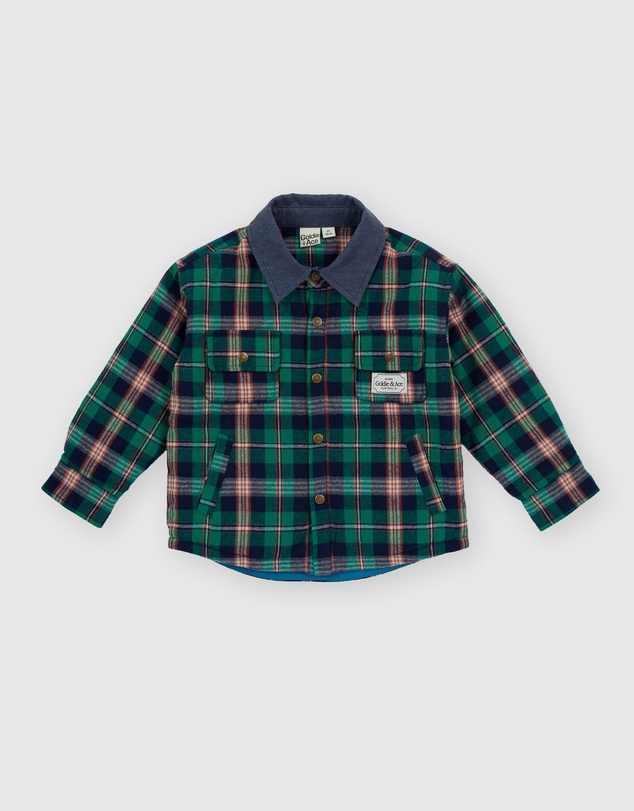Goldie + Ace - Check Padded Shacket - Babies-Kids