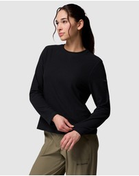 Columbia - Brea Falls Grid Crew LS Top