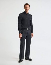 Oxford - Merino Zip-Neck Wool Pullover