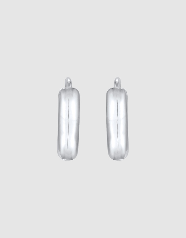 Elli Jewelry - Modern Hoop Earrings in 925 Silver
