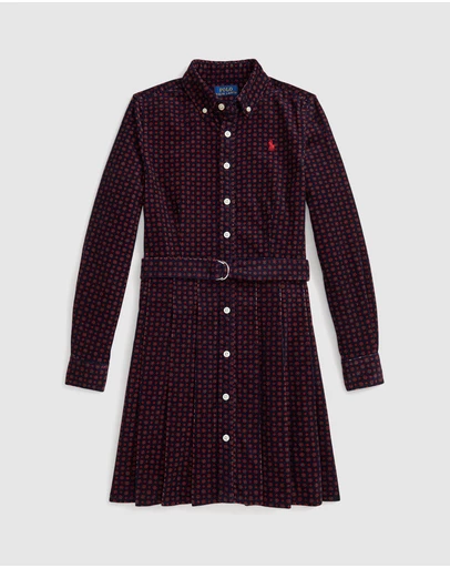 Polo Ralph Lauren - Belted Corduroy Shirtdress - ICONIC EXCLUSIVE - Teens
