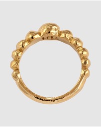 Haze & Glory - ICONIC EXCLUSIVE - Ring Bubble 925 Sterling Silver Gold-Plated
