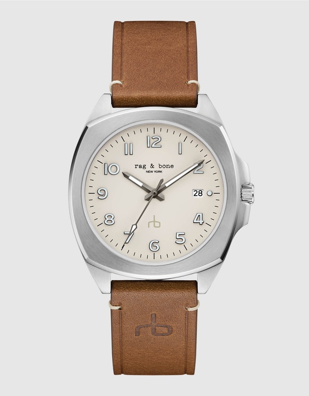 rag & bone - Rag & Bone Bleeker Silver-Tone Analogue Watch