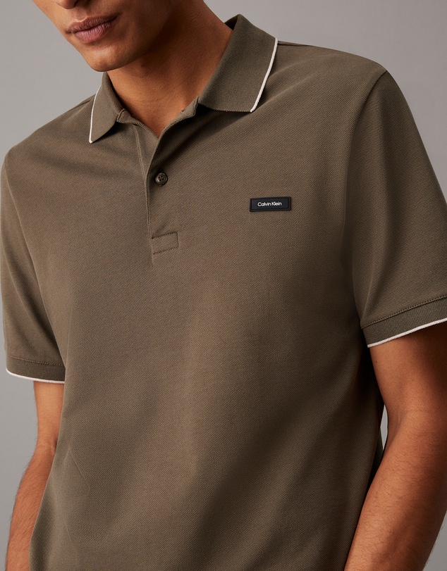 Calvin Klein - Slim Cotton Pique Polo Shirt