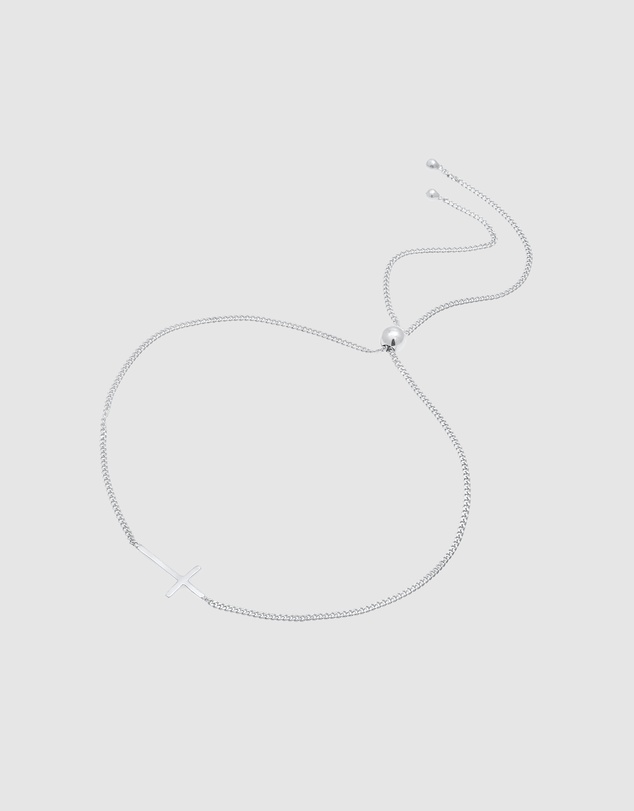 Elli Jewelry - Cross Bracelet in 925 Silver