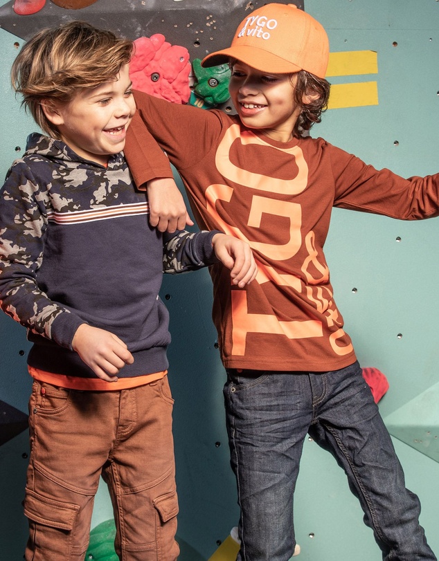 TYGO&vito - Organic Long Sleeve Logo T-Shirt - Kids-Teens
