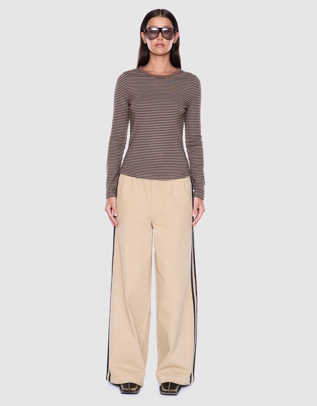 ENA PELLY - Piper Long Sleeve Stripe Top