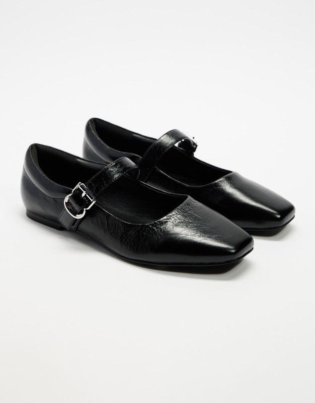 Atmos&Here - Juniper Leather Ballet Flats