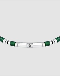 Maserati - Maserati Men's Iconic Agate Green Bracelet