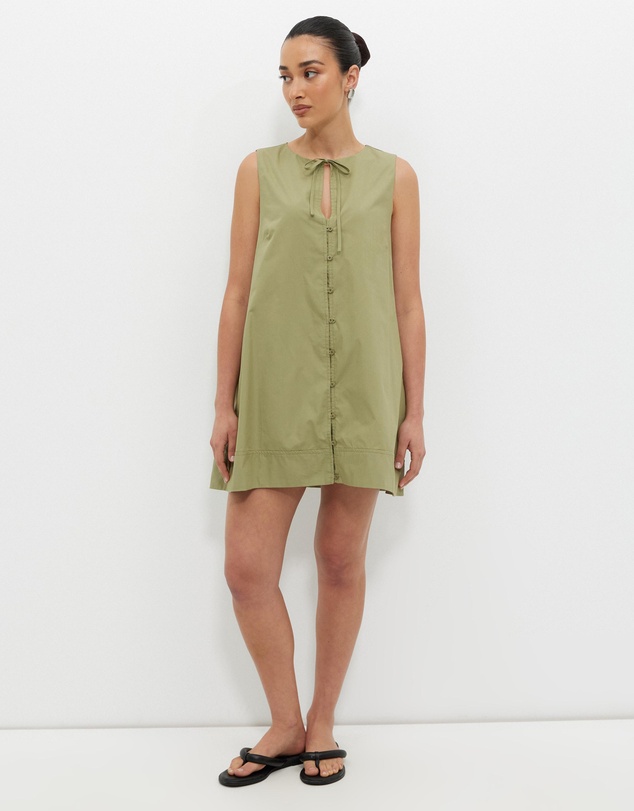 Calli - Poplin Swing Mini Dress