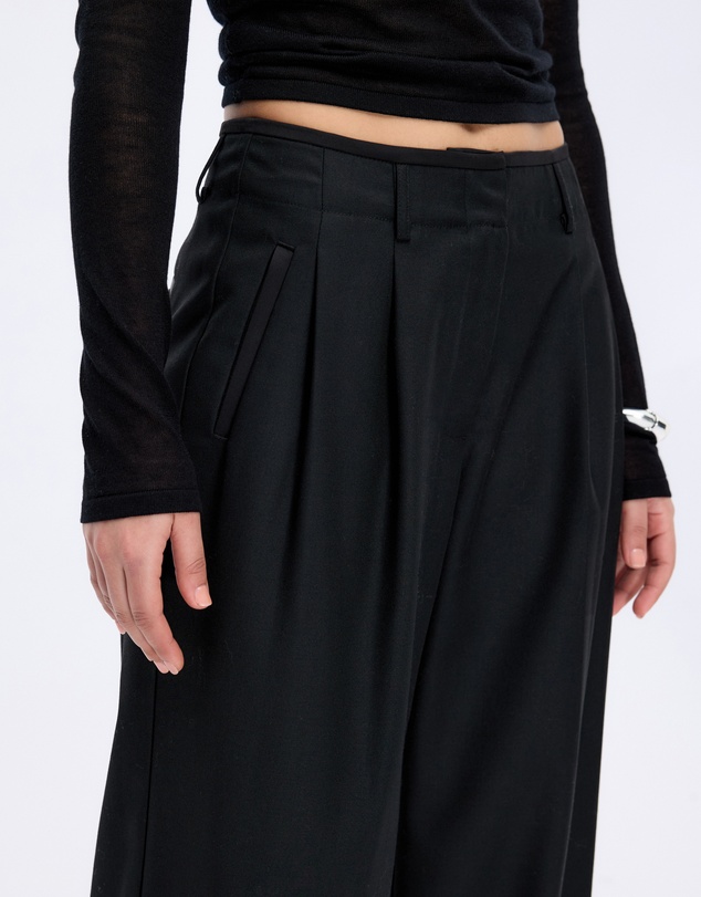 Minima Esenciales - Senna Wool Blend Wide Leg Pants