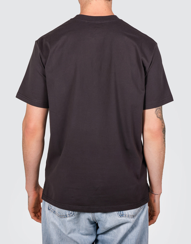 Skwosh - Easy Tiger Men's Slang Tee in Charcoal