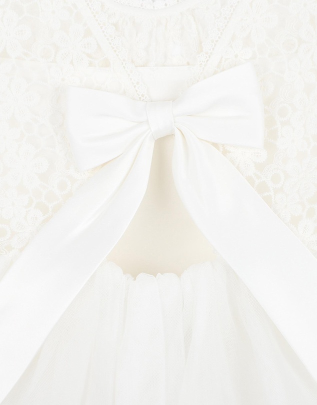 Bebe by Minihaha - Lace Bodice with Back Bow Dress - Babies