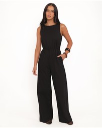 Petal & Pup - Sansa Stretch Jumpsuit - Black