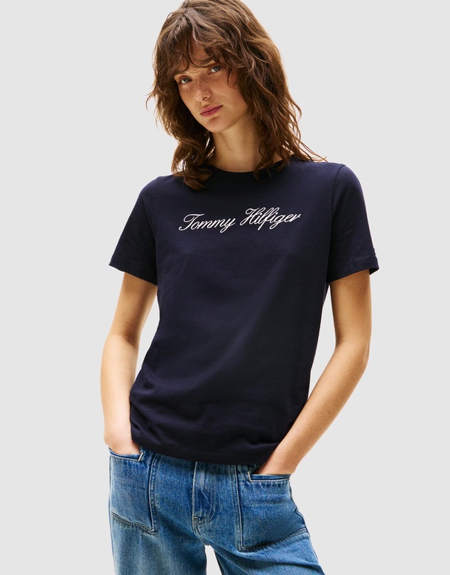 Tommy Hilfiger - Script Regular Crew Neck Short Sleeve Tee