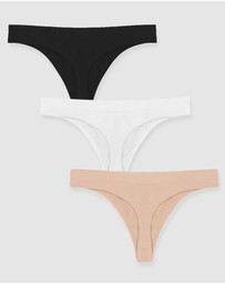 B Free Intimate Apparel - Seamless Stretch Comfort G String - 3 Pack