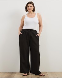 Atmos&Here Curvy - Marlow Tie Waist Tailored Pants