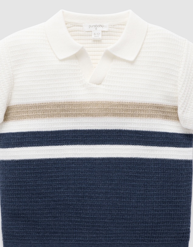 Purebaby - Knitted Polo- Kids-Babies