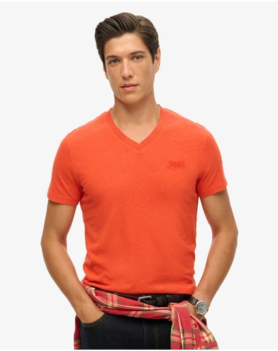 Superdry - Essential Logo Embroidered Vee Slim Fit Tee