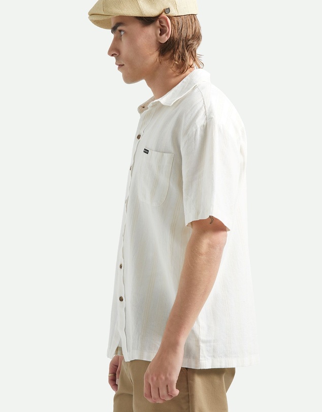 Brixton - Cru Striped Dobby Short Sleeve Shirt