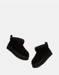 EVERAU - Australian Shepherd Ugg Eirwen Platform Cow Suede Upper UGG Boots