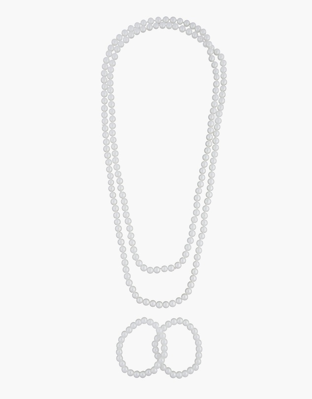 Lovisa - Long Strand Pearl Bracelet Necklace Set