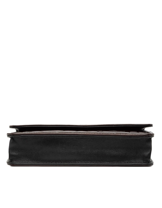 Pre-Loved by Azura Reborn - Pre-Loved CC Embossed Patent Camellia Wallet On Chain