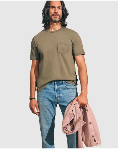 Faherty - Sunwashed Pocket Tee
