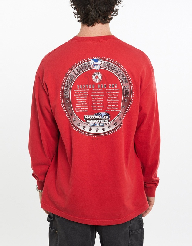 Vintage by The Real Deal - Pre Loved - Vintage 2004 MLB Boston Red Sox Long Sleeve Tee