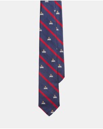 Polo Ralph Lauren - ICONIC EXCLUSIVE - Striped Silk Repp Narrow Club Tie