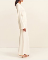 Shona Joy - Aby Plunged LS Maxi Dress