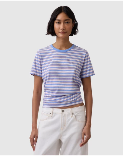 GAP - SS Organic Vint Crew Tee