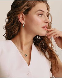 THOMAS SABO - THOMAS SABO Necklace with Green Teardrop Stone Silver