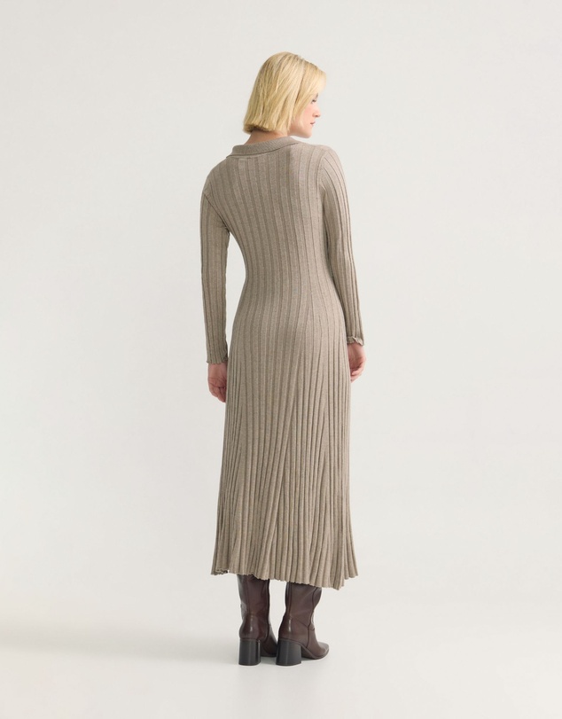 Oxford - Dakota Knitted Polo Collar Dress