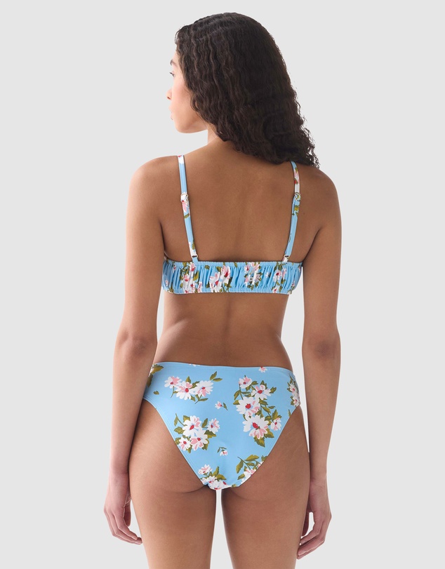 Kate Spade - Spring Daisies Mid-Rise High Cut Bikini Bottom