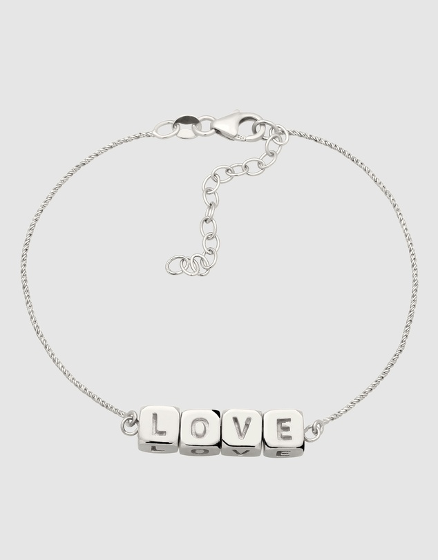 Elli Jewelry - LOVE Bracelet in 925 Silver