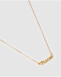 Izoa - Pisces Written Star Sign Necklace