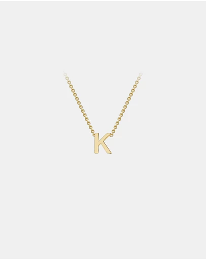 Zoe Olivia - 9K Gold Initial K Necklace