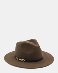 Morgan & Taylor - Soraya Wool Fedora in Brown