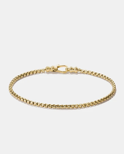 THOMAS SABO - Gold-Tone Stainless Steel Box Chain Bracelet 2.7mm