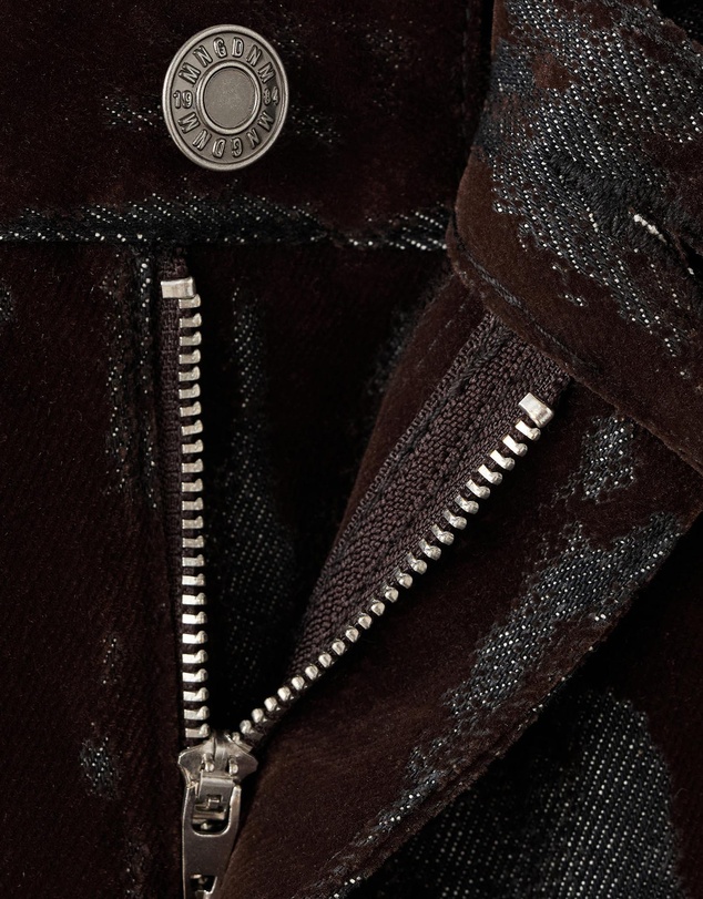 M.N.G - Wide-Leg Devoré Jeans