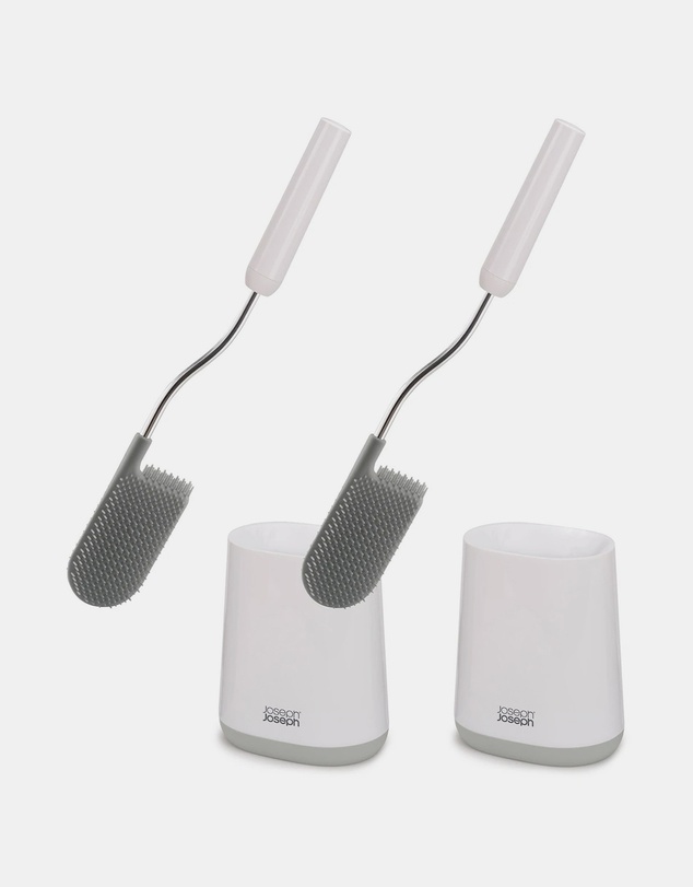 Joseph Joseph - Flex™ Lite Toilet Brush 2-pack - Grey/White