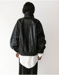 Minima Esenciales - Noah Leather Bomber Jacket