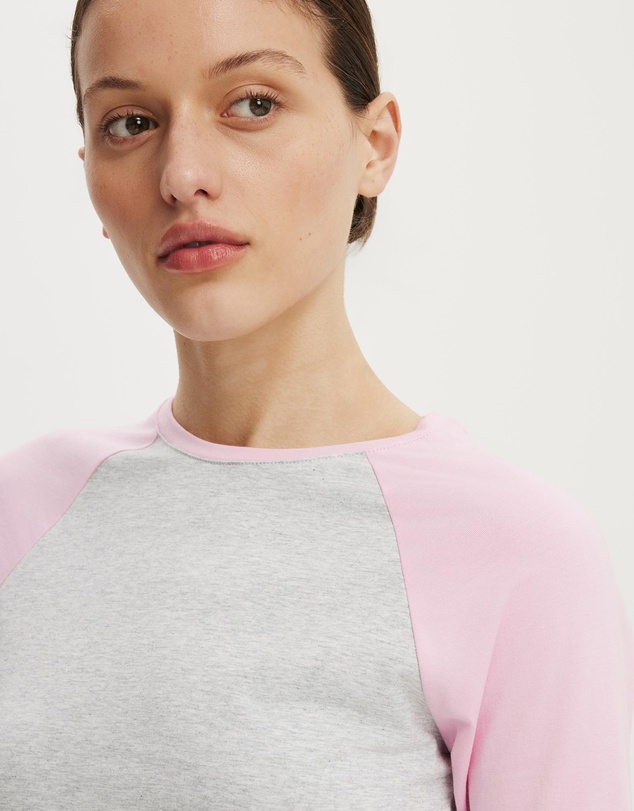 Cotton On - 90S Baby Raglan 3/4 Tee