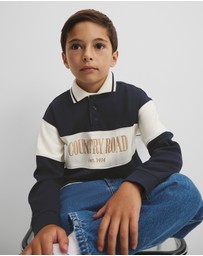 Country Road - Organically Grown Cotton Logo Rugby Top