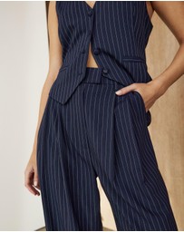Atmos&Here - Bonnie Pleated Wide Leg Pants