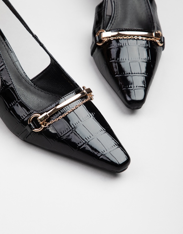 RAID - Alique Shoes with slingback strap in Black