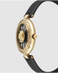 Plein Sport - PLEIN OPIUM 38mm Black dial with Black Leather Strap