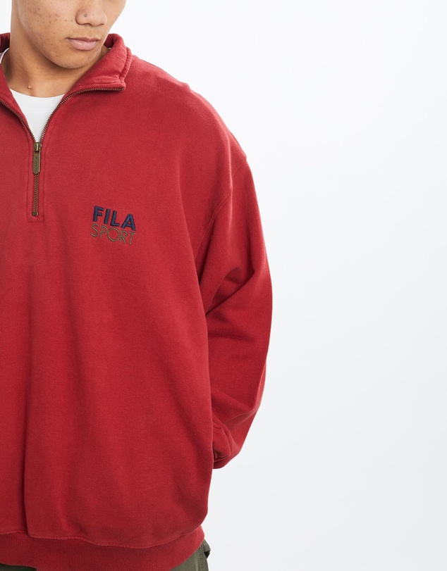 Vintage by The Real Deal - Pre Loved - Vintage Fila Sport Quarter Zip Sweatshirt