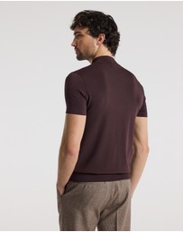 Calibre - Slim Tech Knit T-shirt Bourbon